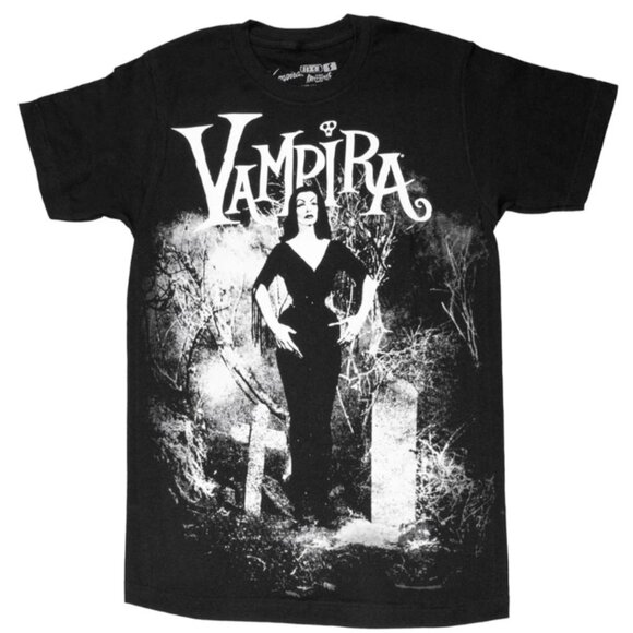 Vampira Other - Vampira Cemetery Mist Men's Black T-shirt Tee S-M-L-XL-2XL-3XL NWT